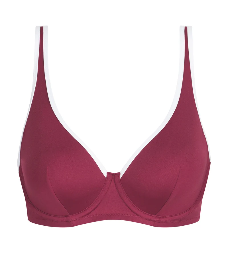 Haut de maillot de bain à armatures Rouge Dim Timeless