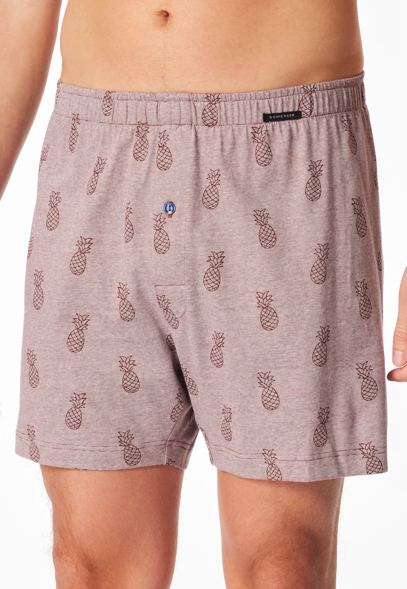 Boxershorts mit Knopfleiste 2er-Pack Bunt gemustert - Boxershorts Multipacks
