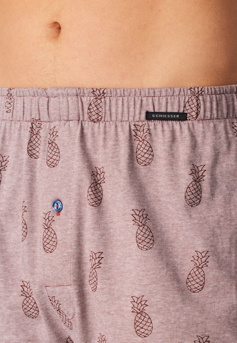 Boxershorts mit Knopfleiste 2er-Pack Bunt gemustert - Boxershorts Multipacks