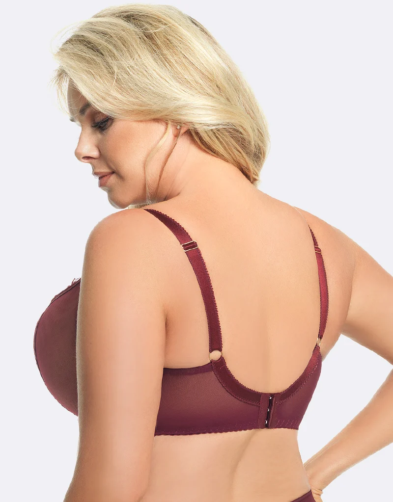 Gorsenia Paradise Balconette Bra Bordeaux