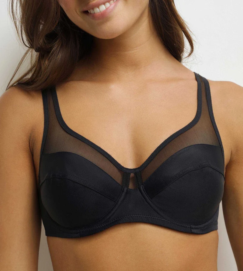 Soutien-gorge emboitant avec armatures noir Generous Dim