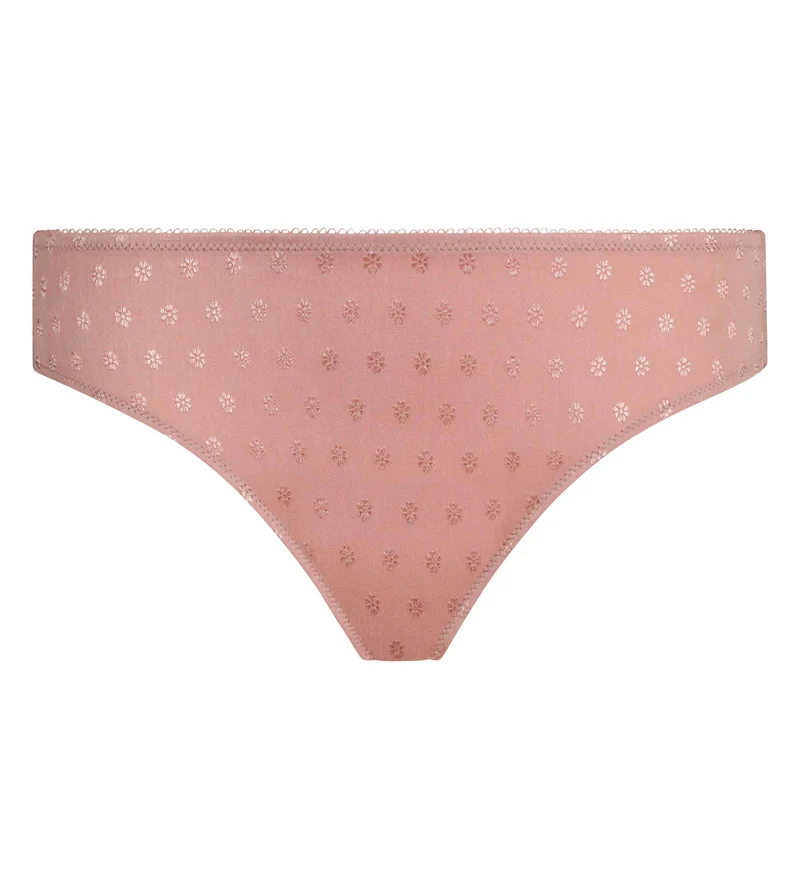 Culotte taille haute femme en microfibre Rose à fleurs Cosy Time