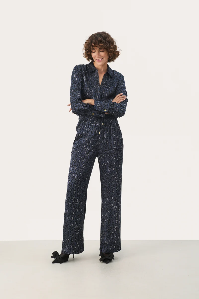 Pantalon imprimé léopard Maj