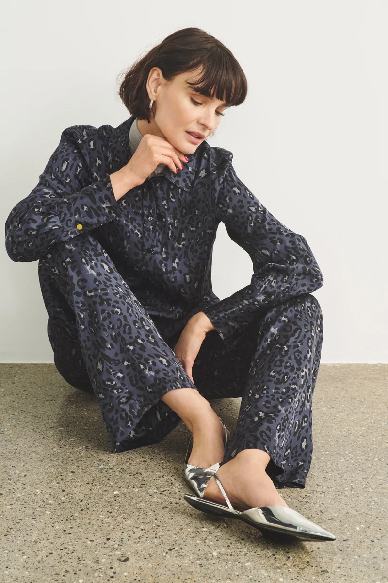 Pantalon imprimé léopard Maj