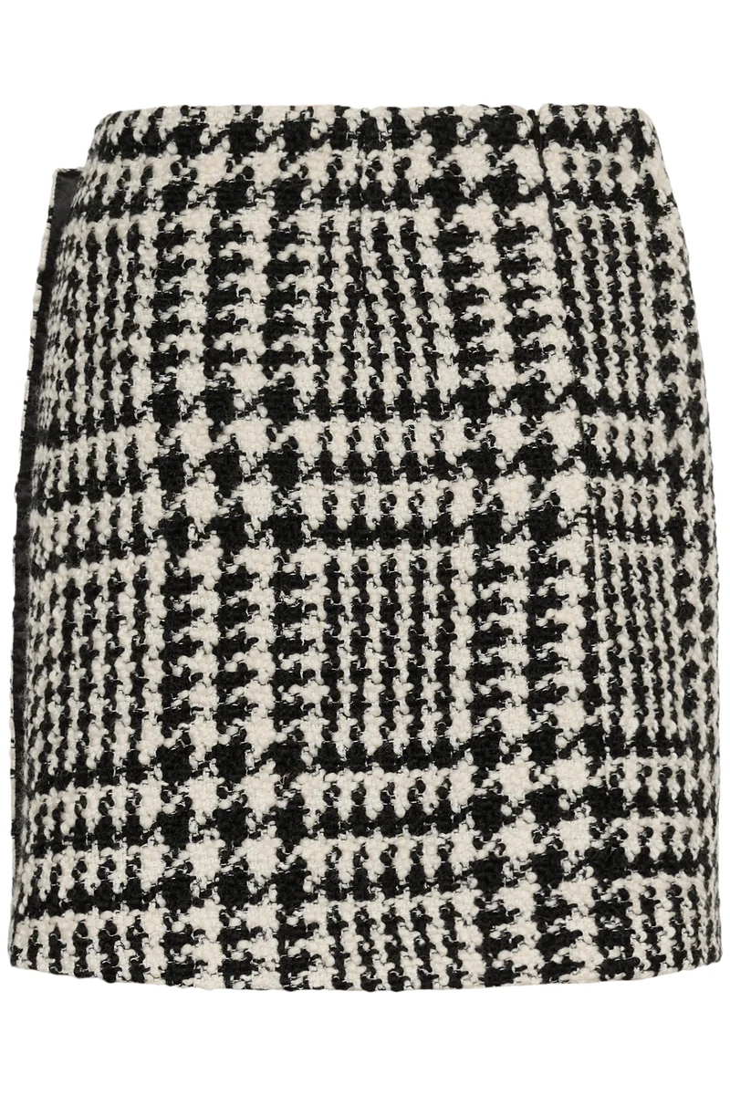 Jupe courte avec motif pied-de-poule Brya