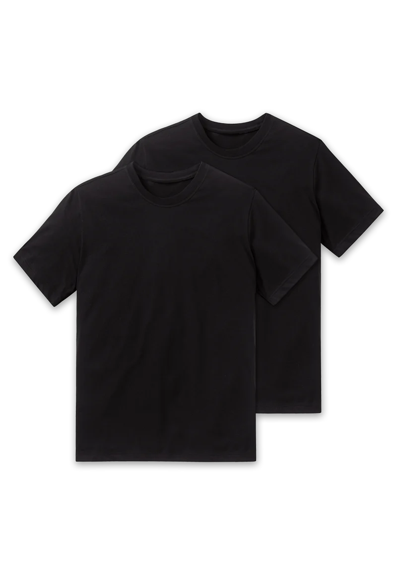 T-Shirt 2er-Pack Schwarz - American T-Shirt