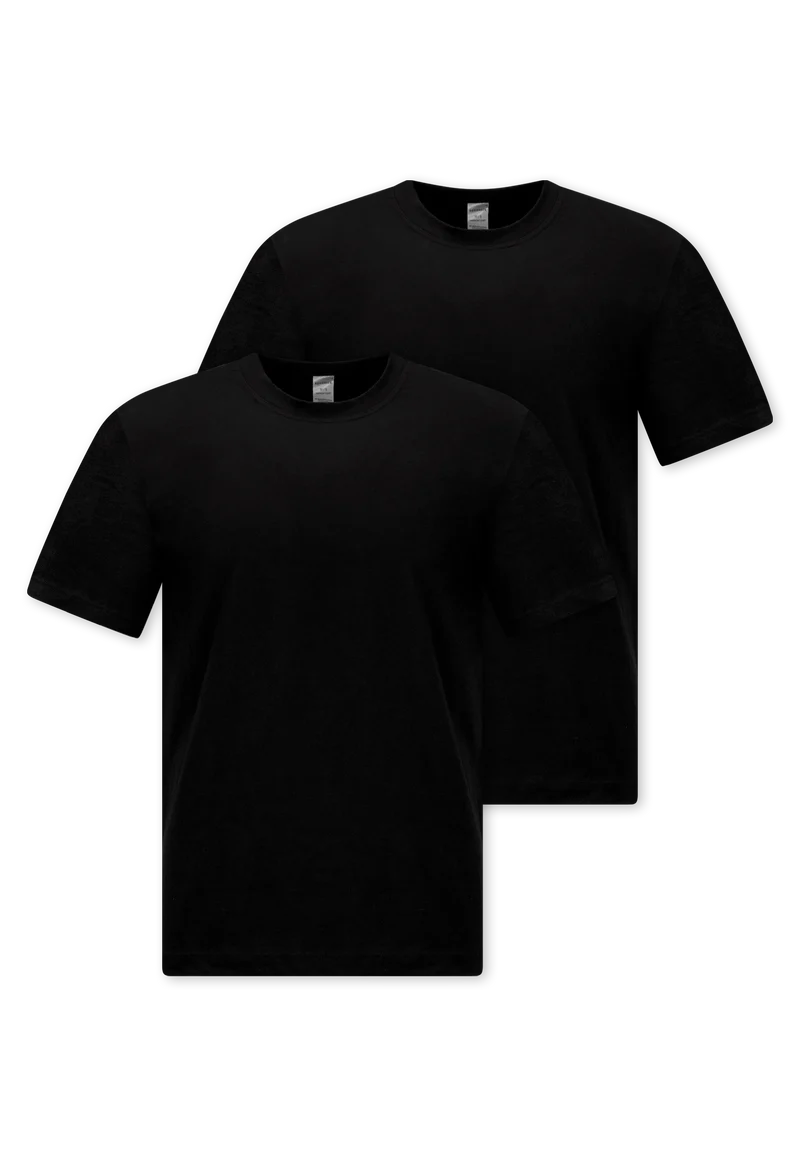 T-Shirt 2er-Pack Schwarz - American T-Shirt