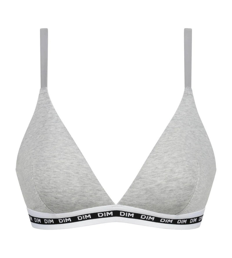 Soutien-gorge femme triangle sans armature Gris Chiné Dim Icons