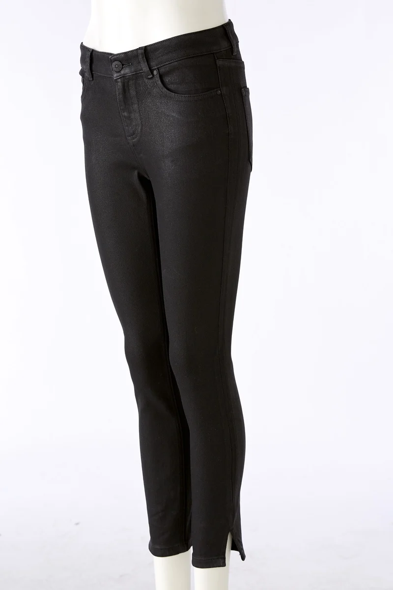 Jeans super stretch noir lustré