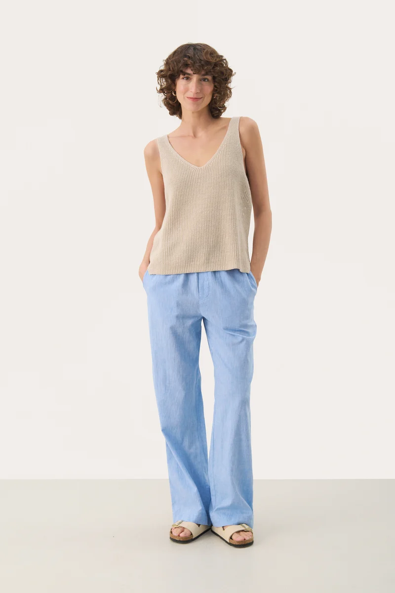 Camisole Rebecca en tricot de lin et coton