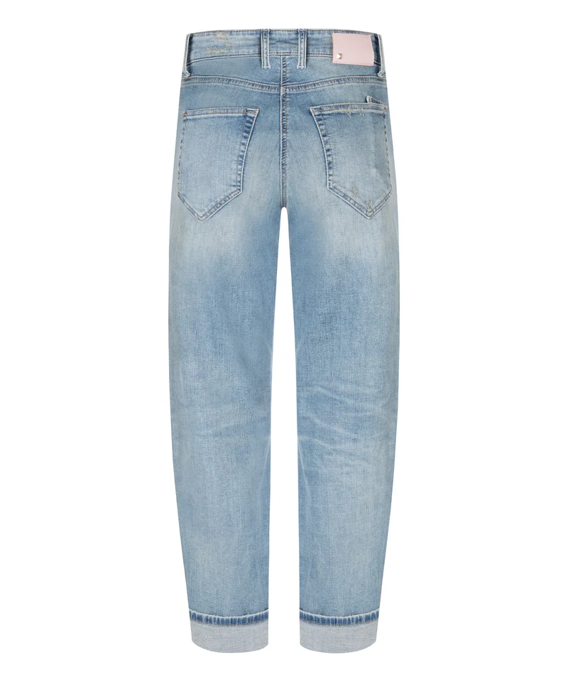 Jeans Gaia droit à revers