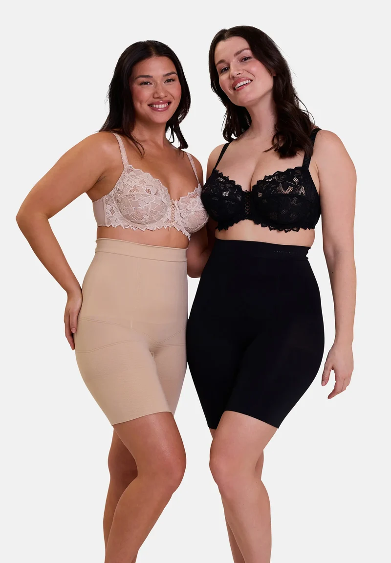 Lot de 2 panties Duo Slimmers Noir et Skin