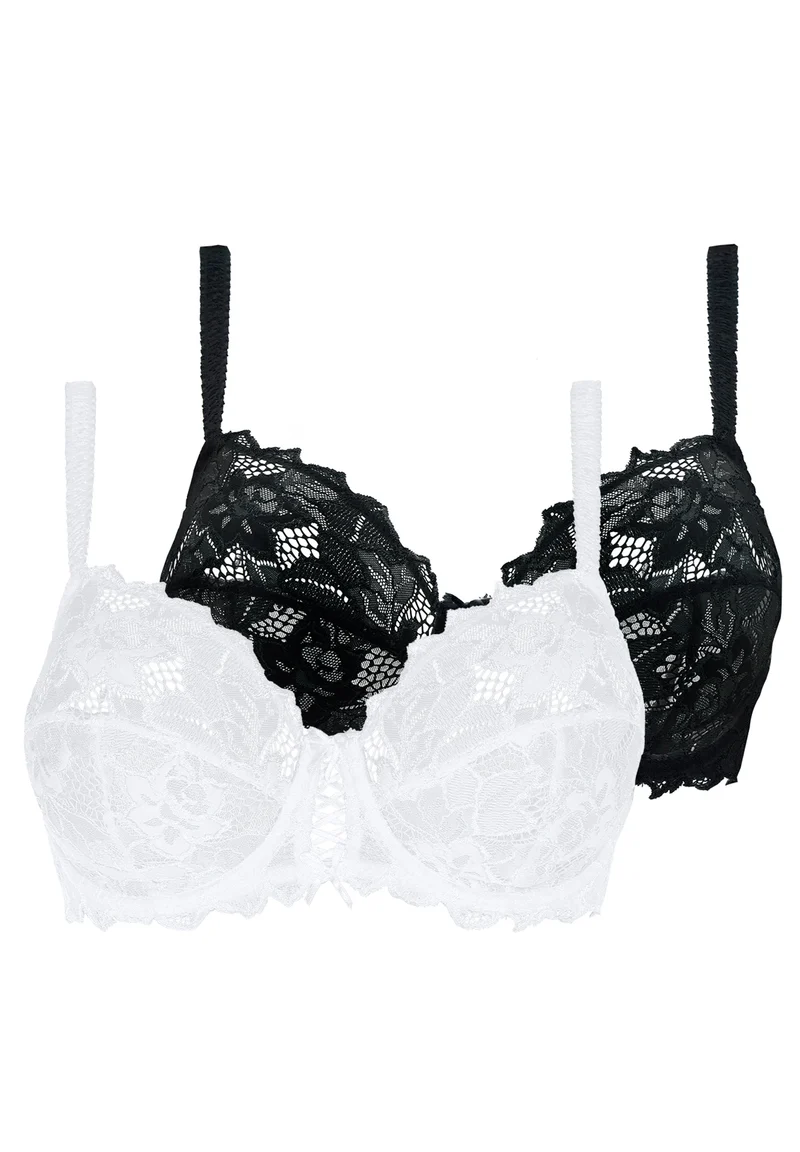Lot de 2 soutiens-gorge Duo Arum Noir et Blanc