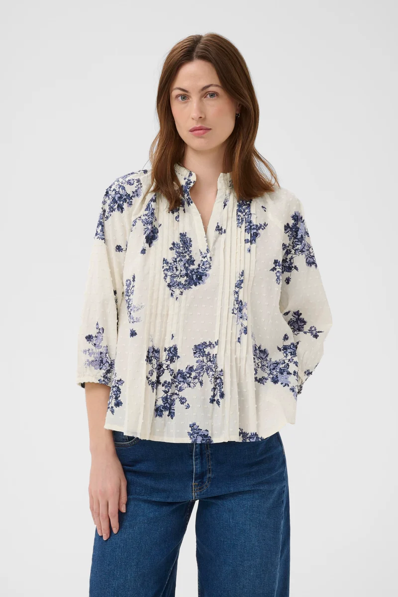 Blouse fluide Aletta à imprimé floral