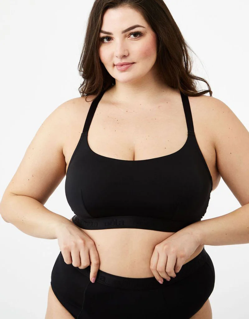 Oola Hidden Wire Bralette Black