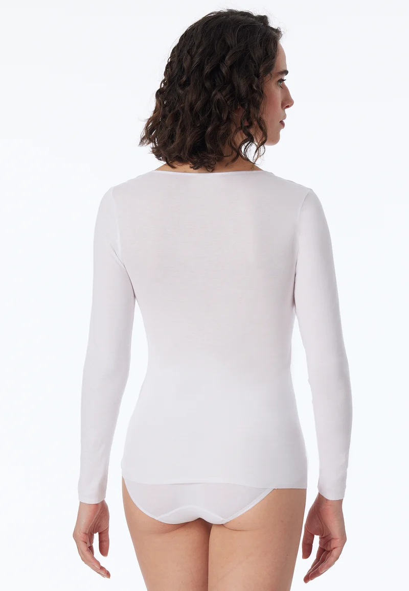 Shirt Feinripp Weiss - Luxury