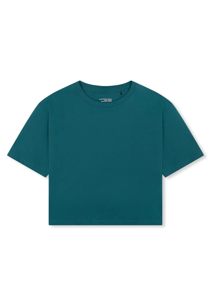 T-Shirt cropped Petrol - Mix+Relax