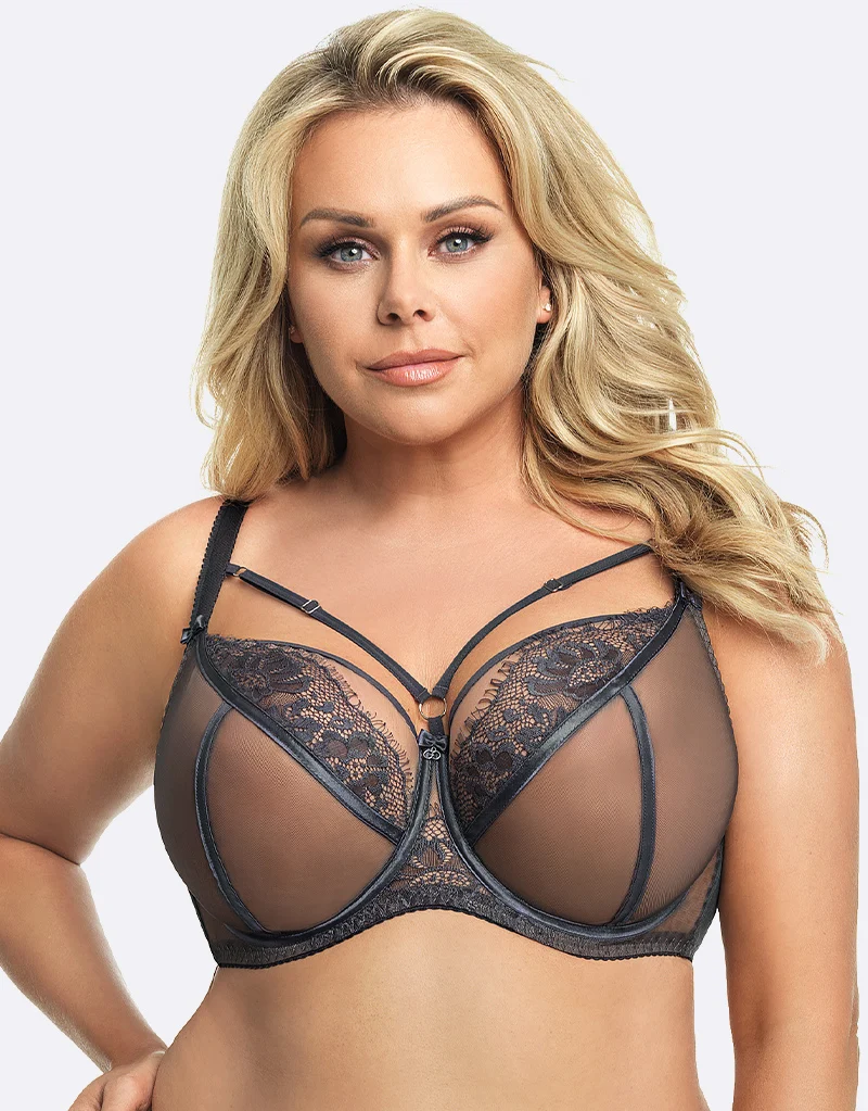 Gorsenia Paradise Balconette Bra Grey