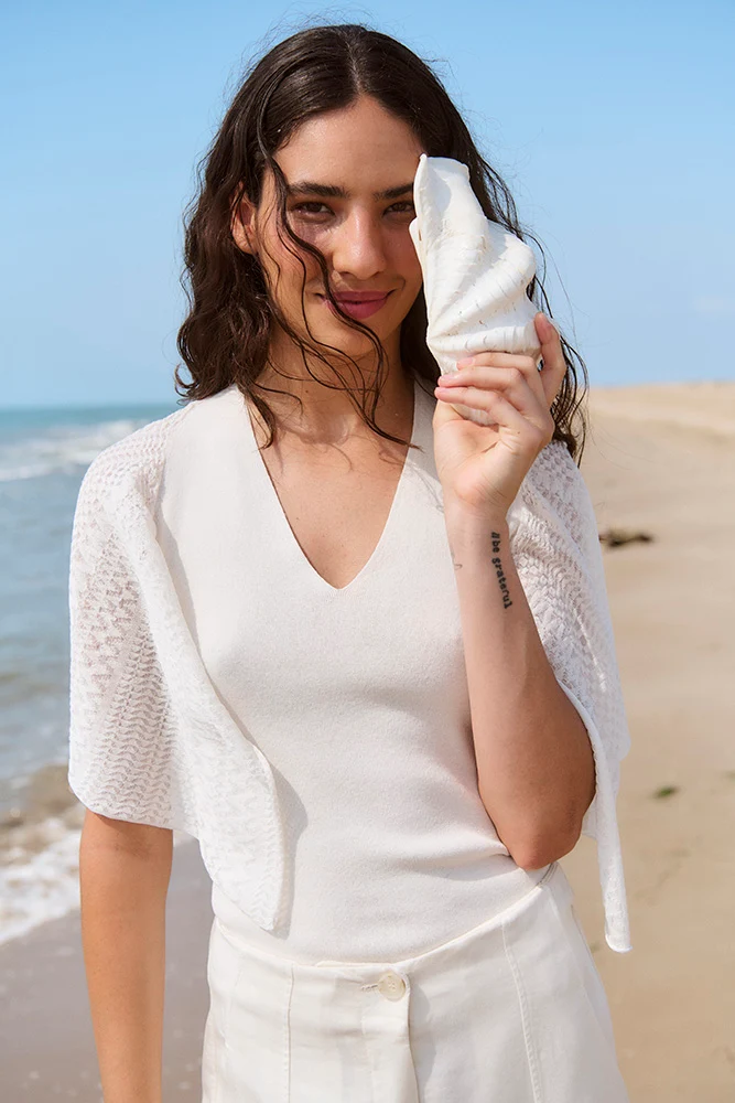Pull licou avec cape