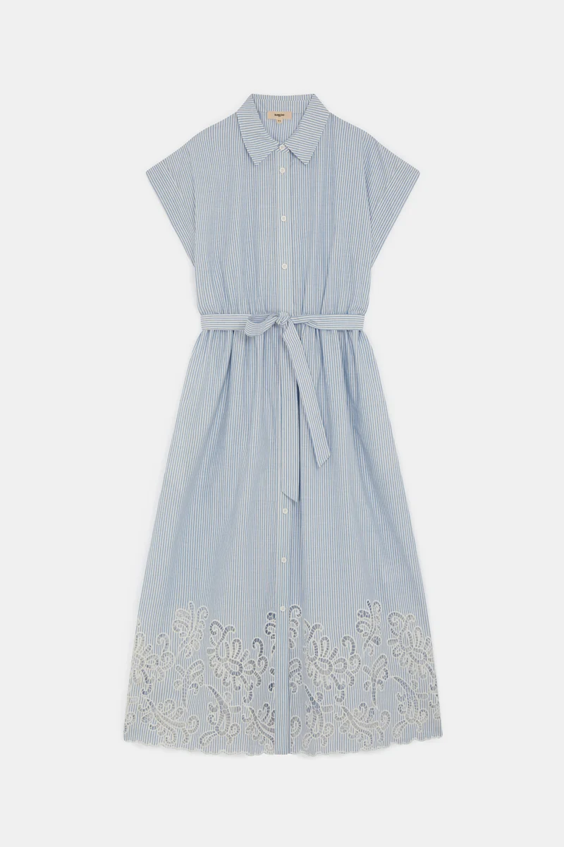 Robe chemise Clark midi et rayée
