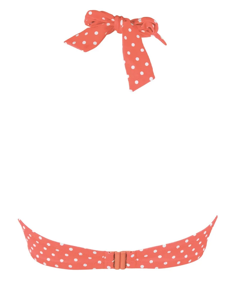 Pour Moi Hot Spots Halter Bikini Top Coral