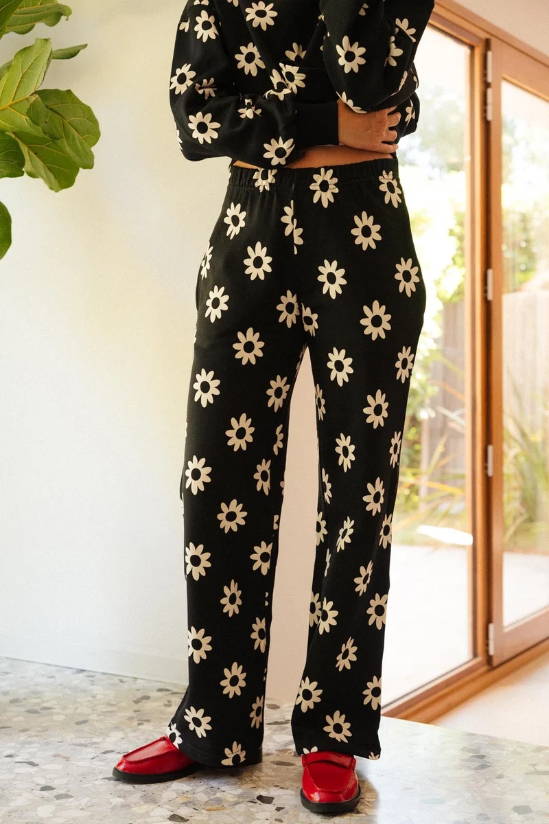 Jogging 100% coton - Dahlia Noir