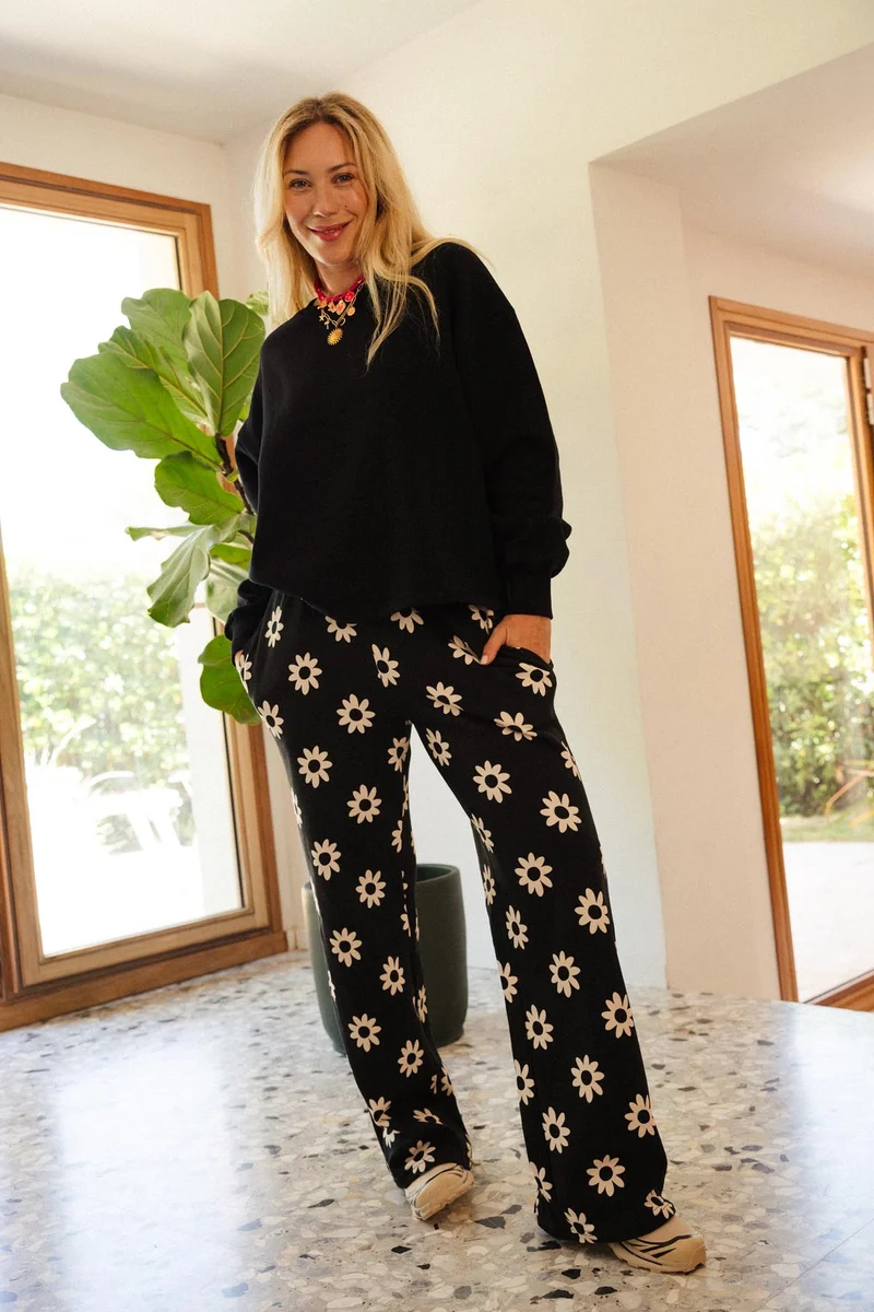 Jogging 100% coton - Dahlia Noir