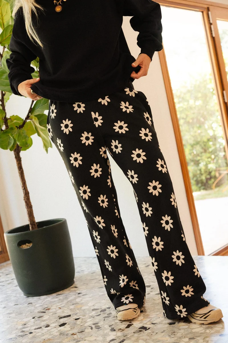 Jogging 100% coton - Dahlia Noir