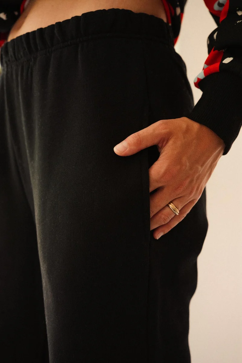Jogging 100% coton - Noir