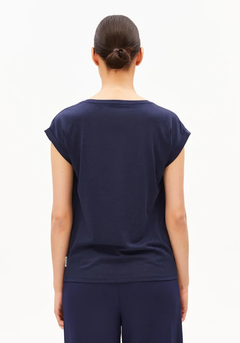 T-shirt à mancherons et revers Jilaana