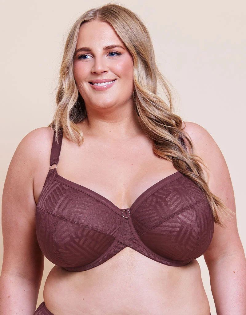 Curvy Kate WonderFull Vibe Full Cup Side Support Bra Auburn