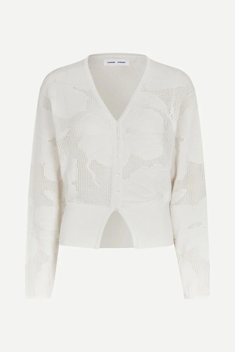 Cardigan Poppi en maille florale ajouré