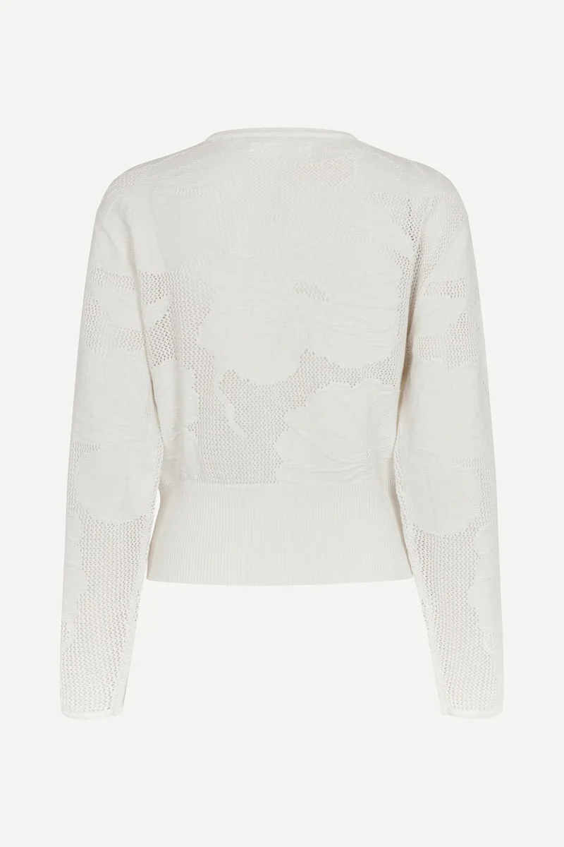 Cardigan Poppi en maille florale ajouré