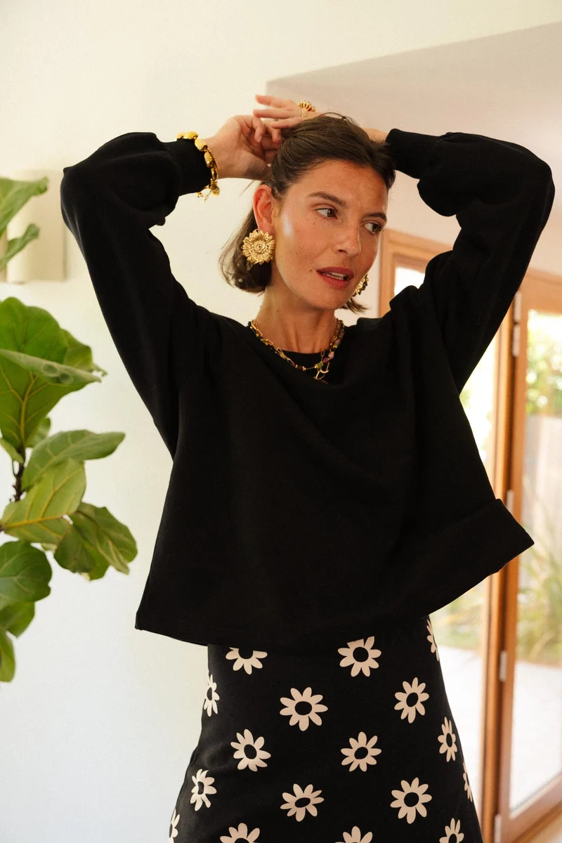 Sweat 100% Coton - Noir