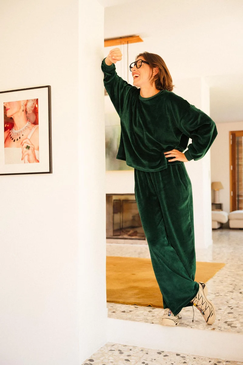 Pantalon Velours - Vert Foncé