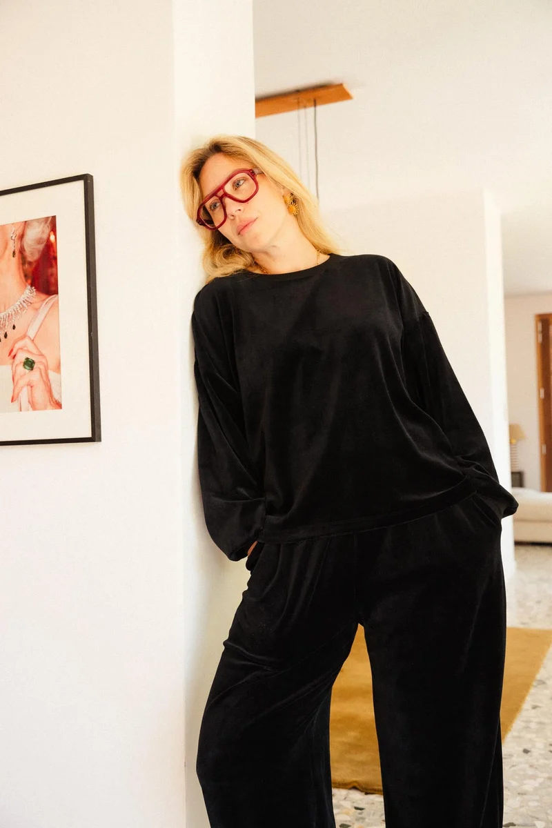 Sweat Velours - Noir