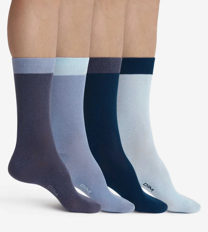 Lot de 4 paires de chaussettes homme Bleu EcoDim Mode