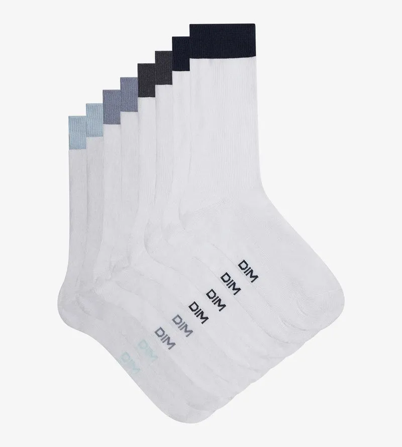 Lot de 4 paires de chaussettes homme Blanc EcoDim Mode