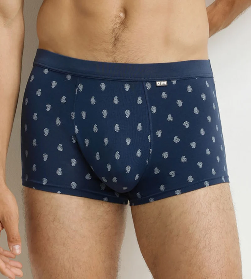 Boxer homme Noir motifs gouttes Classic Coton