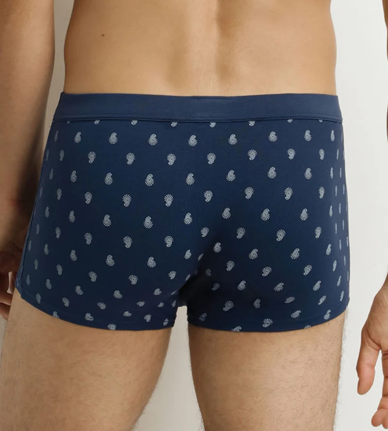 Boxer homme Noir motifs gouttes Classic Coton