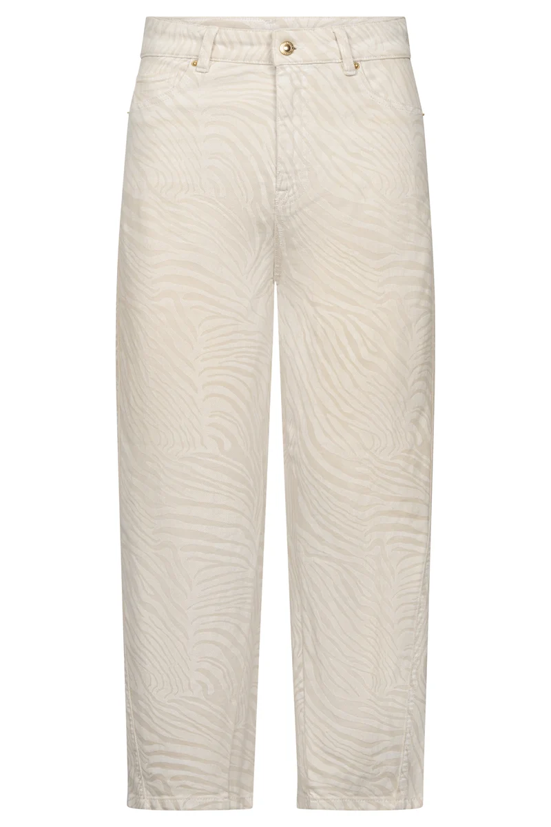 Jeans à imprimé zébré Hanni