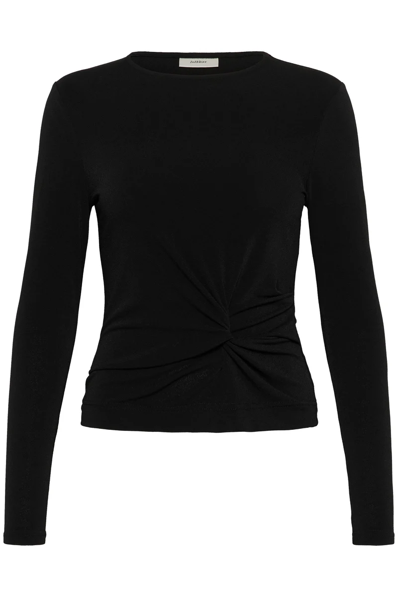 T-shirt ajusté avec nœud à manches longues Galdria