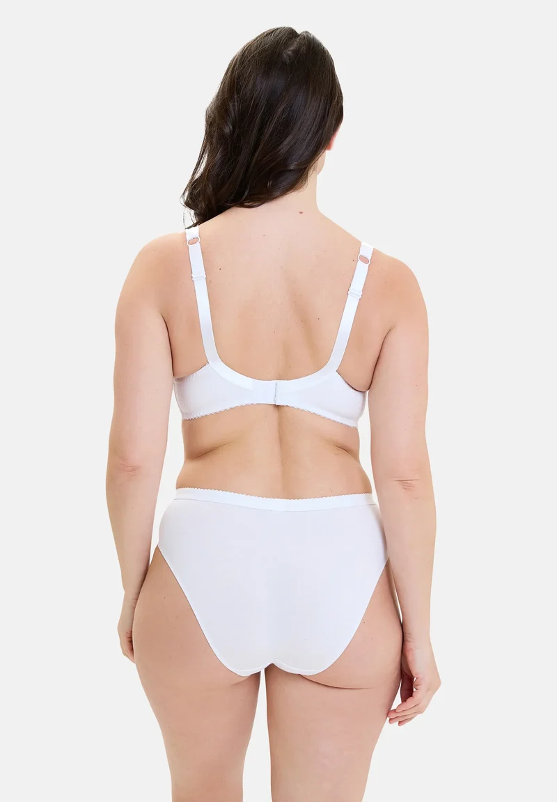 Soutien-gorge emboîtant Dentelle Plus sans armatures Coton d'Arum Blanc