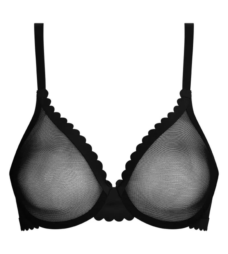 Soutien-gorge corbeille en tulle Noir Dim Body Touch Cheeky