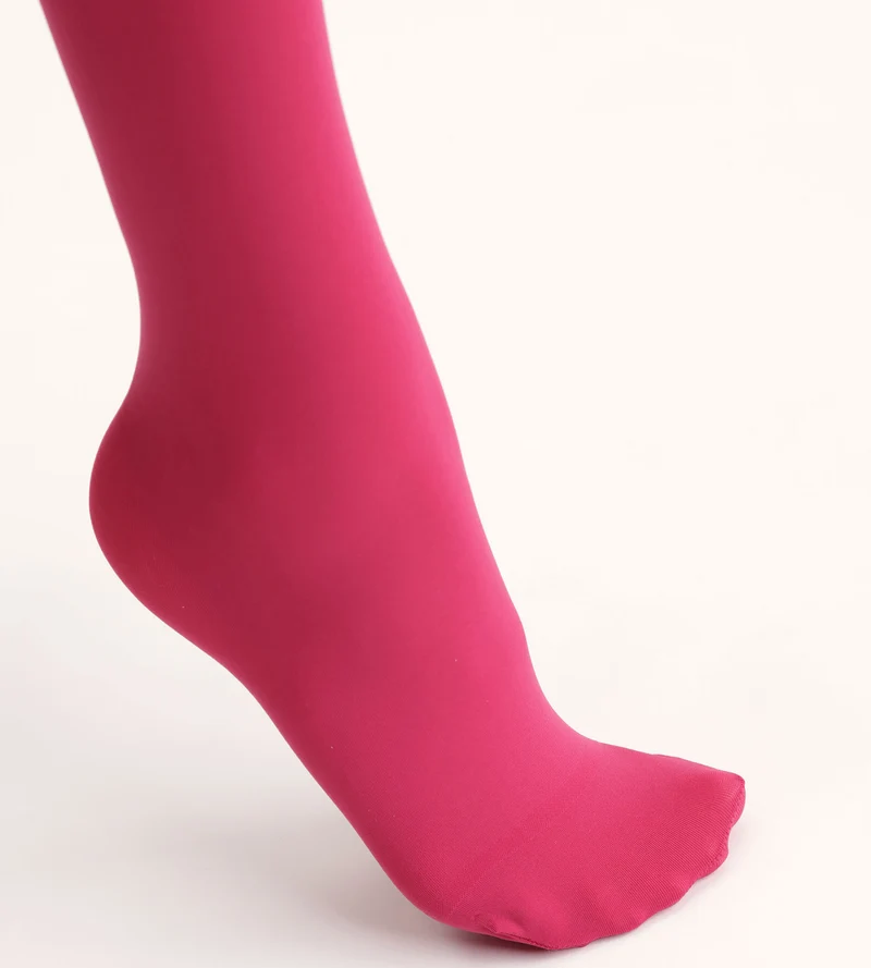 Collant fuchsia opaque 50D Dim x Ines de la Fressange