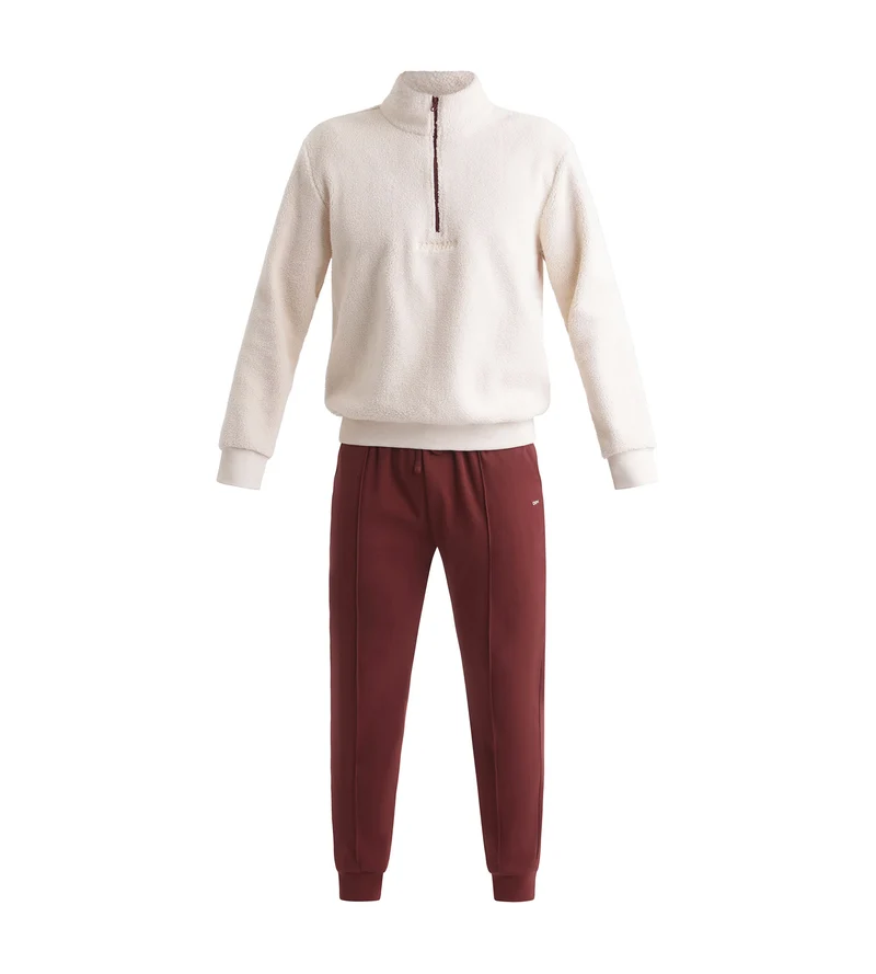 Ensemble pyjama pantalon homme Bordeaux Dim