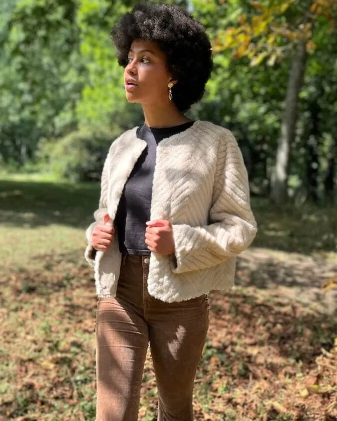 Veste Femme Fausse Fourrure Chic - Marcella