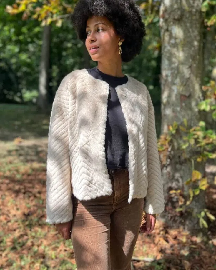 Veste Femme Fausse Fourrure Chic - Marcella