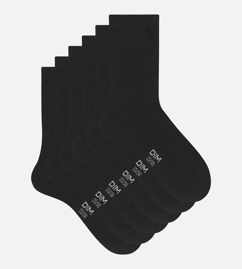 Lot de 3 paires de chaussettes femme Noir Coton Nice Price