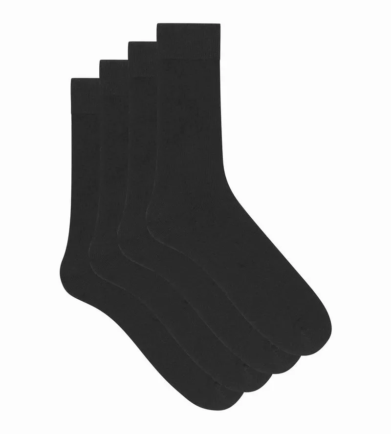 Lot de 2 paires de chaussettes noires homme Thermo